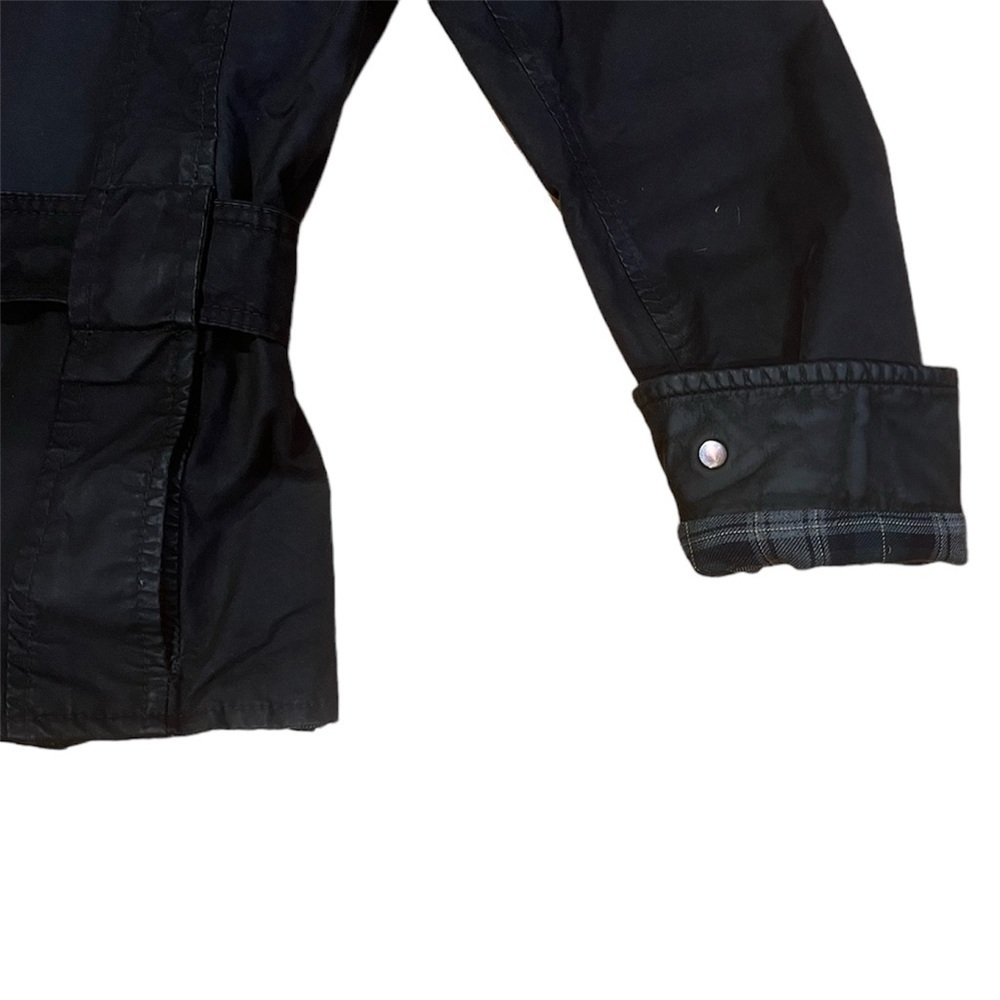 Outback Survival Gear | Oilskin Jacket Belted Black Brass, Women’s Size XS - Picture 6 of 6